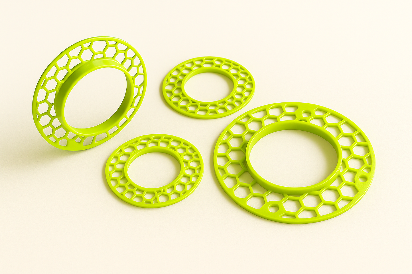 stucframe voor inbouwspots – gatmaat 76 mm, buitenmaat 125 mm