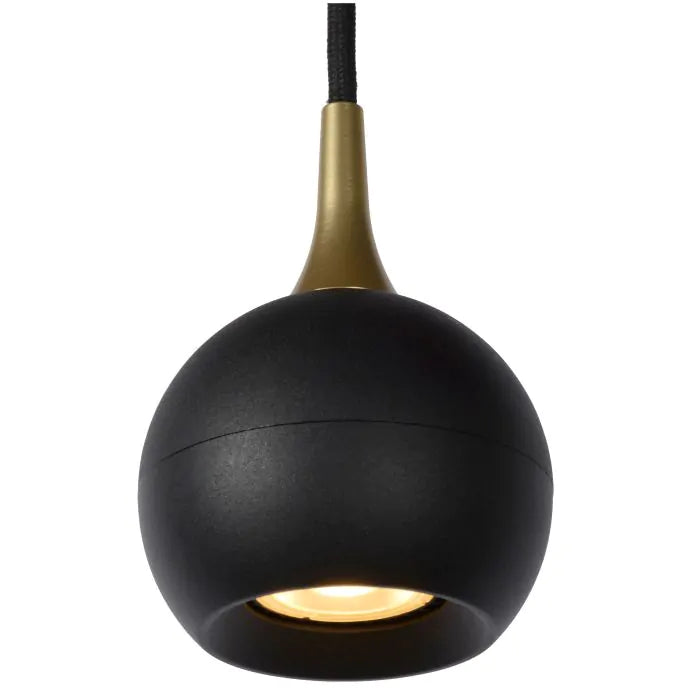 Lucide FAVORI Pendelleuchte Ø 9 cm 1xGU10 Schwarz MDRLED