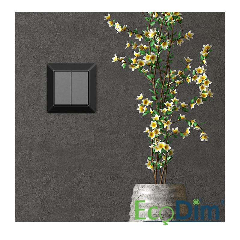 ECODIM | DRAADLOZE SCHAKELAAR ZIGBEE | ZWART | FRIENDS OF PHILIPS HUE