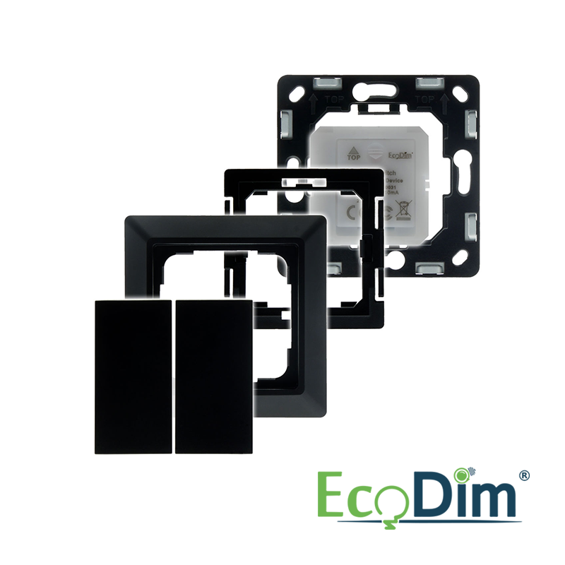 ECODIM | DRAADLOZE SCHAKELAAR ZIGBEE | ZWART | FRIENDS OF PHILIPS HUE