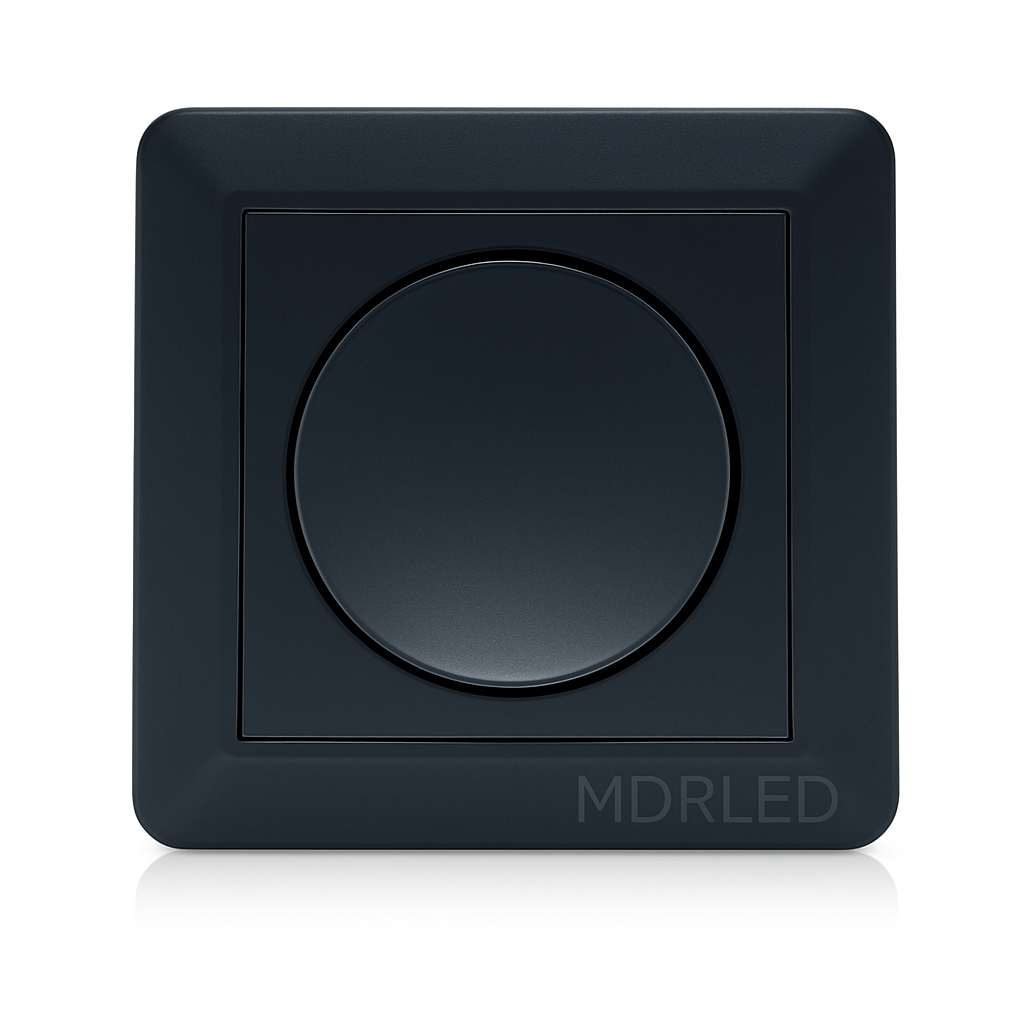 Afdekraam voor Enkele Dimmer – Zwart – Inclusief Inbouwraam