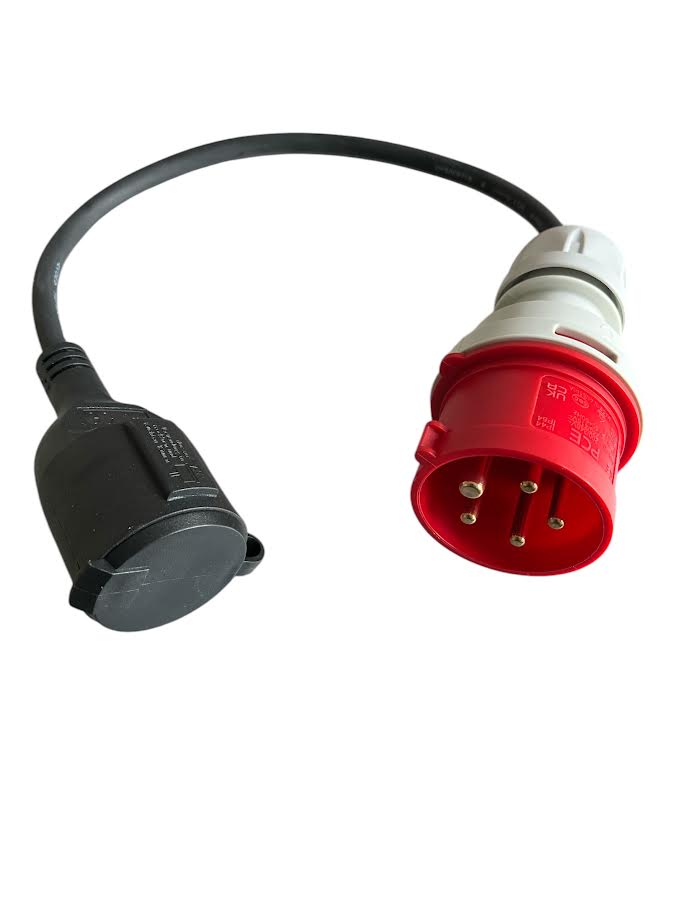 CEE 5-poliger 16A Adapter 400V auf 3-adrig 3x1,5mm 230V AC Gegenstecker MDRLED®