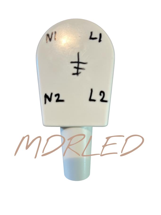 Perilex Stecker auf 2x Kontraststecker 16A 230V Verlängerungskabel MDR LED®