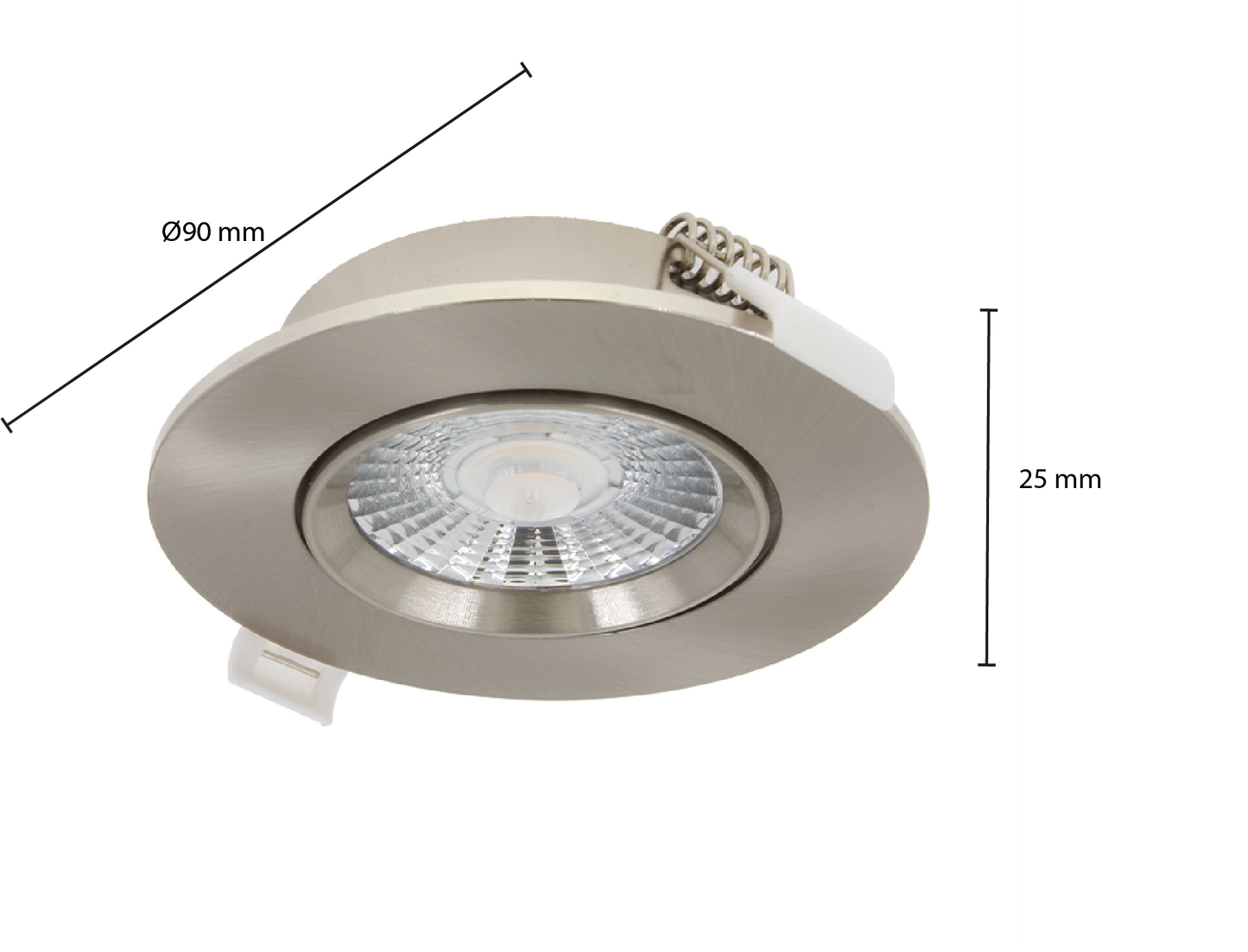 LED-Einbaustrahler Slim-Fit 6W Dimmbar Silber MDRLED®