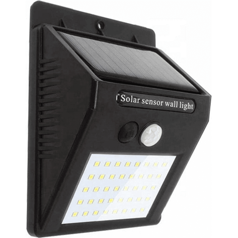 Wandlamp Solar met Sensor – Duurzame Buitenverlichting, 20 LED’s Zonne-energie