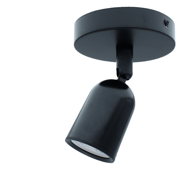 DECKENLEUCHTE FÜR 1X GU10 SCHWARZ MDR LED®