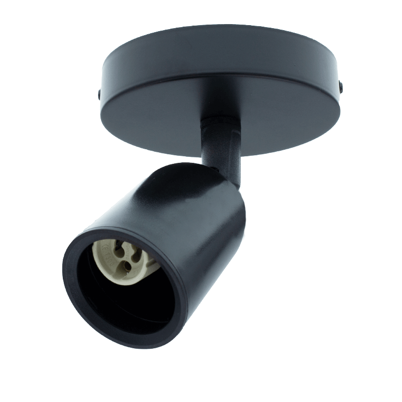DECKENLEUCHTE FÜR 1X GU10 SCHWARZ MDR LED®