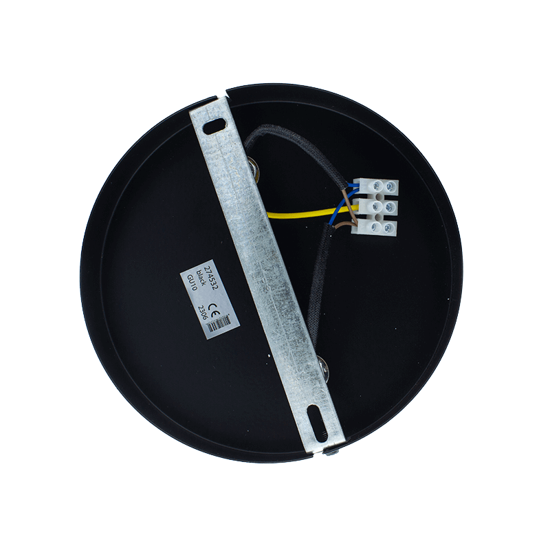 DECKENLEUCHTE FÜR 1X GU10 SCHWARZ MDR LED®