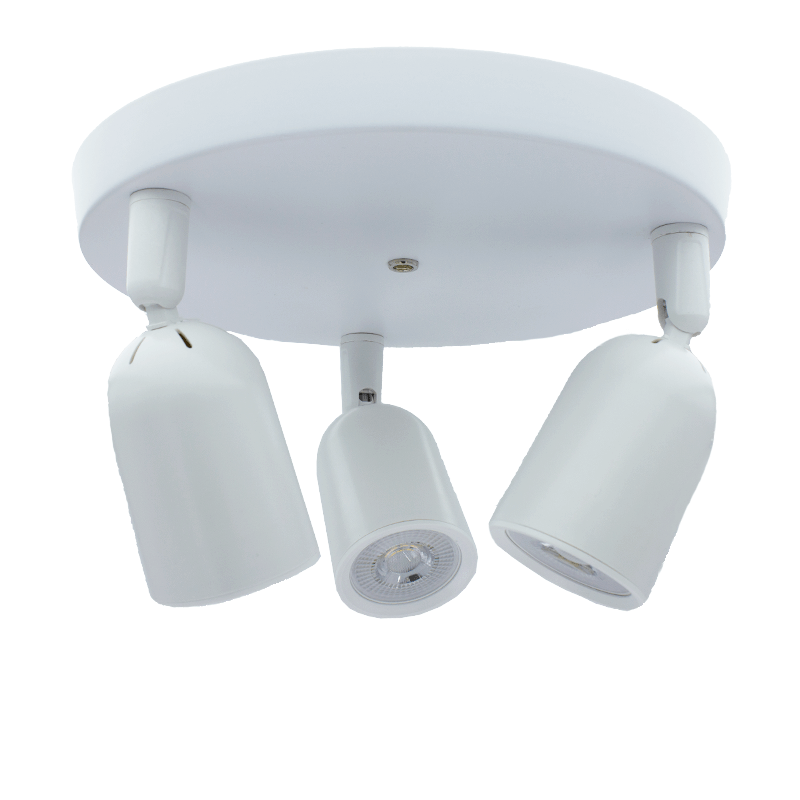 PLAFONDARMATUUR VOOR 3X GU10 WIT MDRLED®