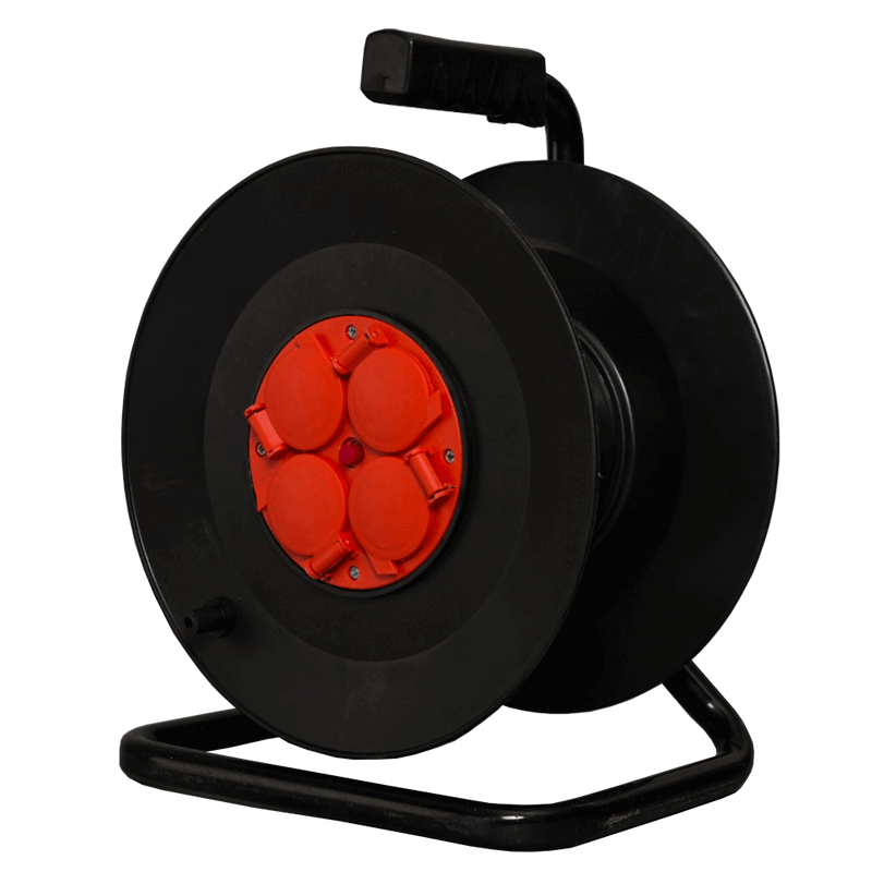 KABELHASPEL MET 4 STOPCONTACTEN 50 Meter MDRLED®