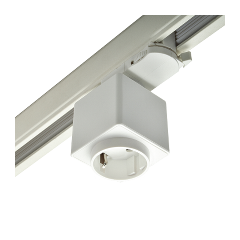 3-FASE RAIL SYSTEEM STOPCONTACT WIT ZWART MDR LED®