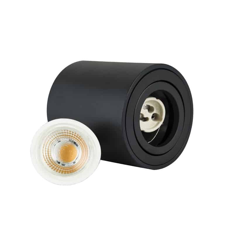 AUFBAU-SPOT SCHWARZ mit GU10-FASSUNG MDRLED®