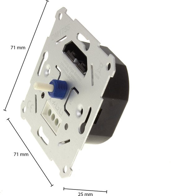 Universele LED Dimmer Inbouw 0,5-200W Fase Afsnijding – Tijdelijke Actie