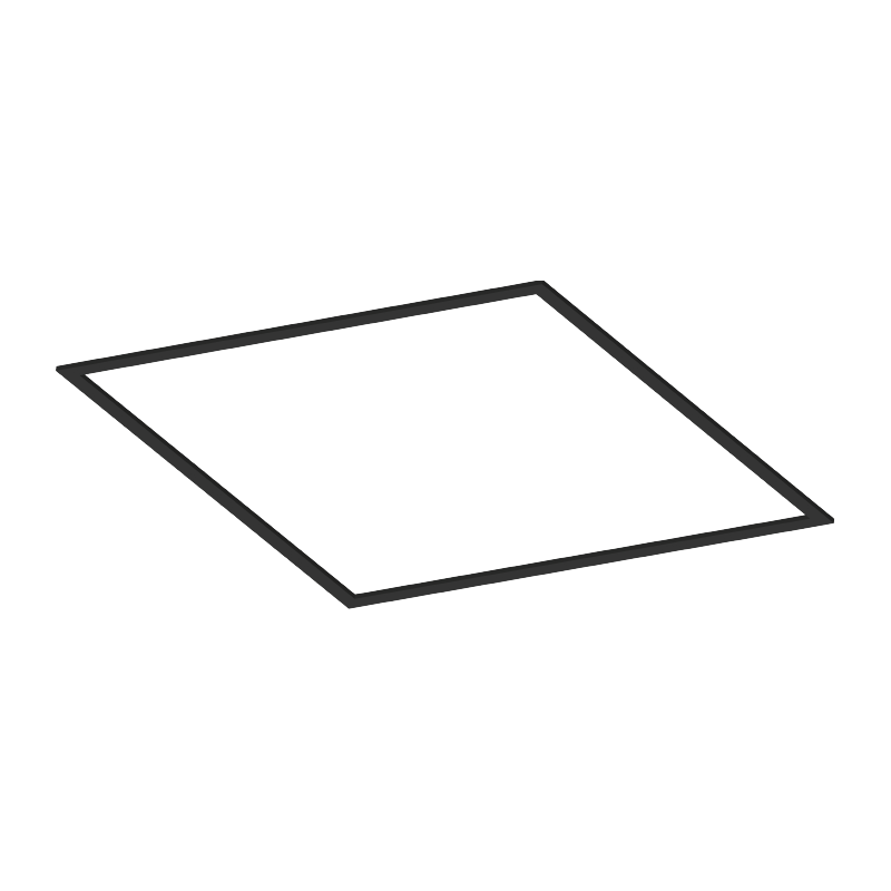 Back-lit Paneel 60x60 cm – 30W, Zwart, White Switch 3000K-5000K