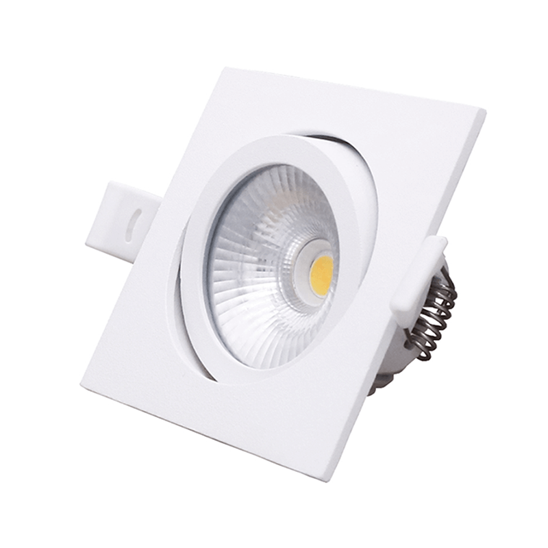 LED Einbaustrahler Einbautiefe 26mm 6W DIM WEISS Ø75-81mm 2700K MDRLED®