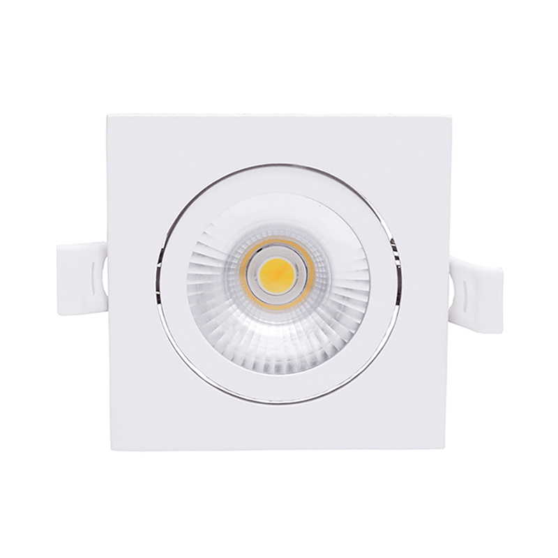 LED Einbaustrahler Einbautiefe 26mm 6W DIM WEISS Ø75-81mm 2700K MDRLED®