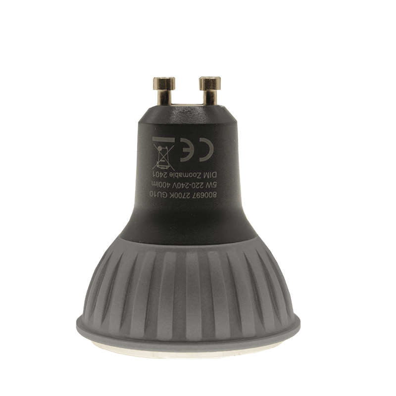 GU10 DIMMBARER SPOT, einstellbar 24°, 36° oder 60°. 5 Watt MDRLED