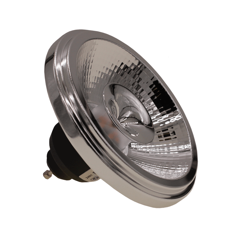 LED AR111 GU10 SPOT 24° 12W ZWART 2700K 4000K MDRLED®