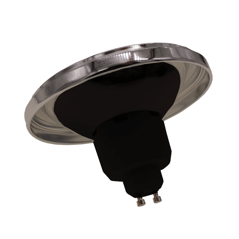LED AR111 GU10 SPOT 24° 12W ZWART 2700K 4000K MDRLED®