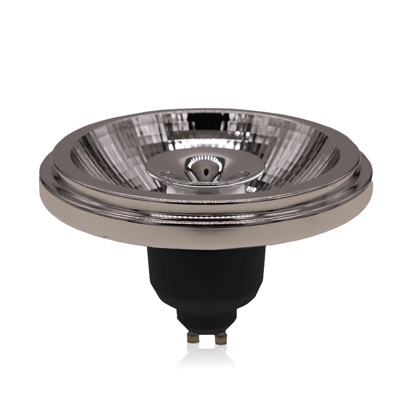 LED AR111 GU10 SPOT 24° 12W ZWART 2700K 4000K MDRLED®