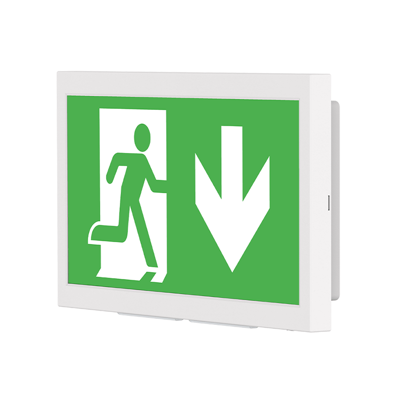 NOODVERLICHTING MUUR INBOUW/OPBOUW 3W WIT. MDRLED®