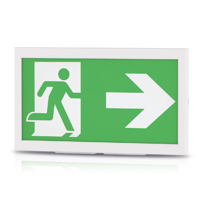 NOODVERLICHTING MUUR INBOUW/OPBOUW 3W WIT. MDRLED®