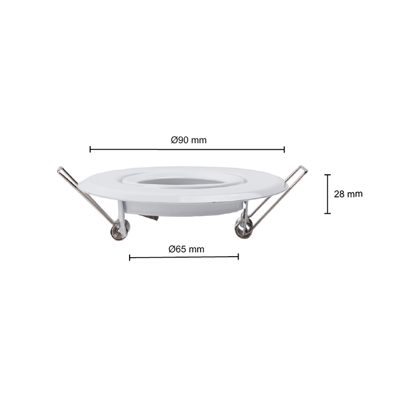GU10 INBOUW ARMATUUR WIT Zaagmaat Ø65mm MDR LED®