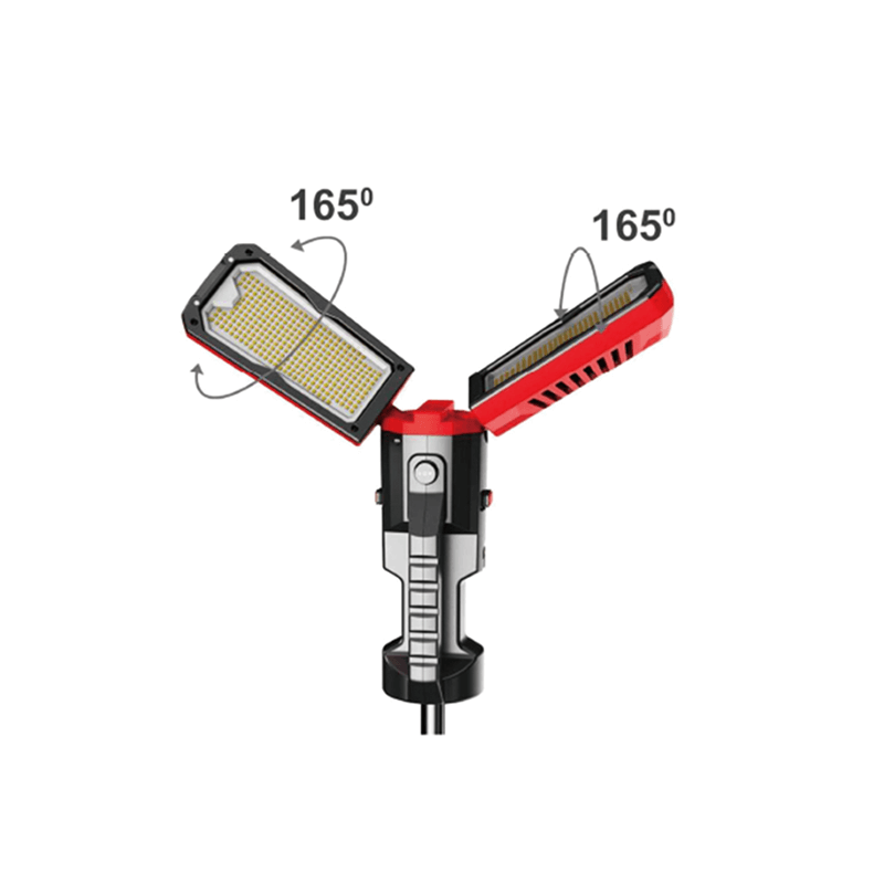 LED Werklamp op Statief – 2x 50W, 5000lm, CCT 3000K–6500K IP54, max. 189cm, 2m Kabel