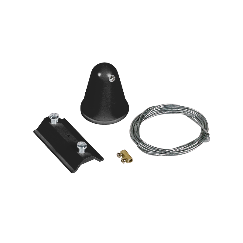 1-Phasen-Schiene -HÄNGESET 2M- Schwarz, Pro Line MDR LED®