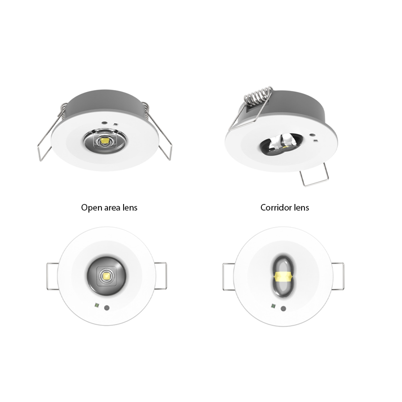NOTBELEUCHTUNG EINBAUSPOT WEISS KOMPLETT MDRLED®
