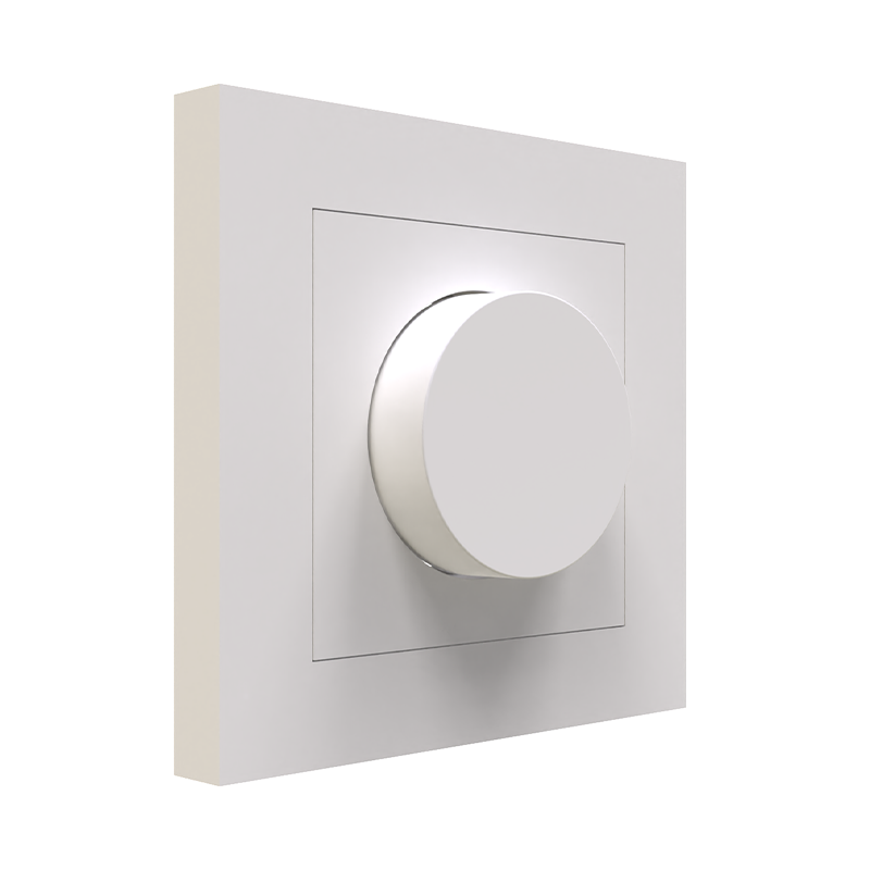 ENKELE DIMMER AFDEKPLAAT ZWART of WIT MDRLED®