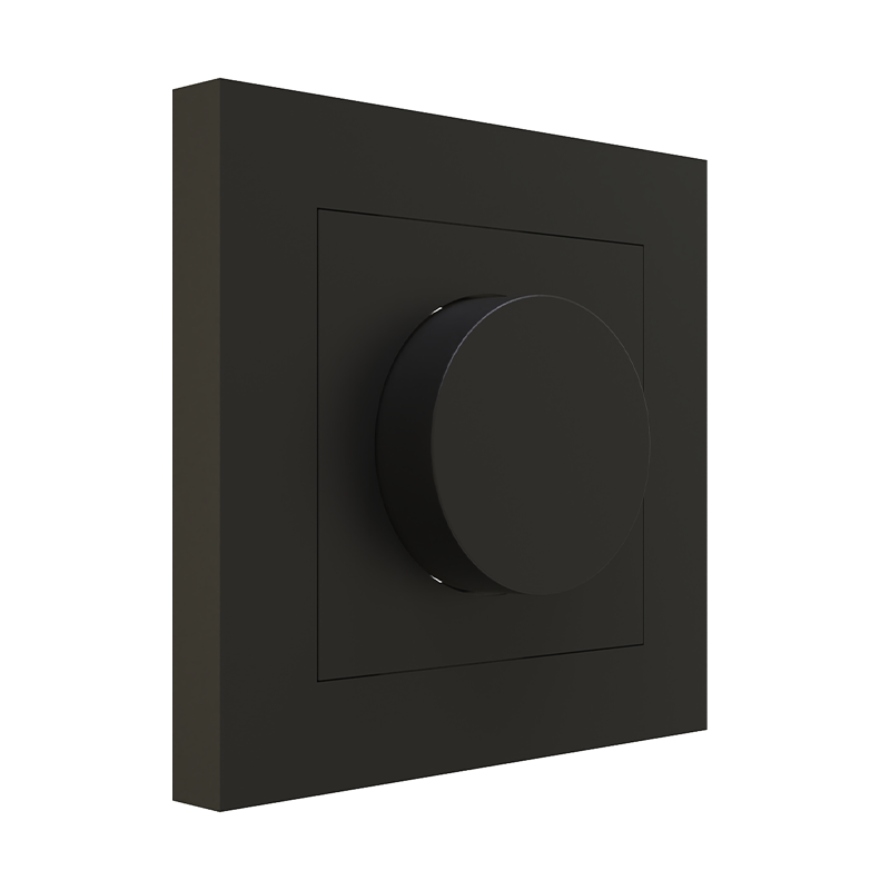 ENKELE DIMMER AFDEKPLAAT ZWART of WIT MDRLED®