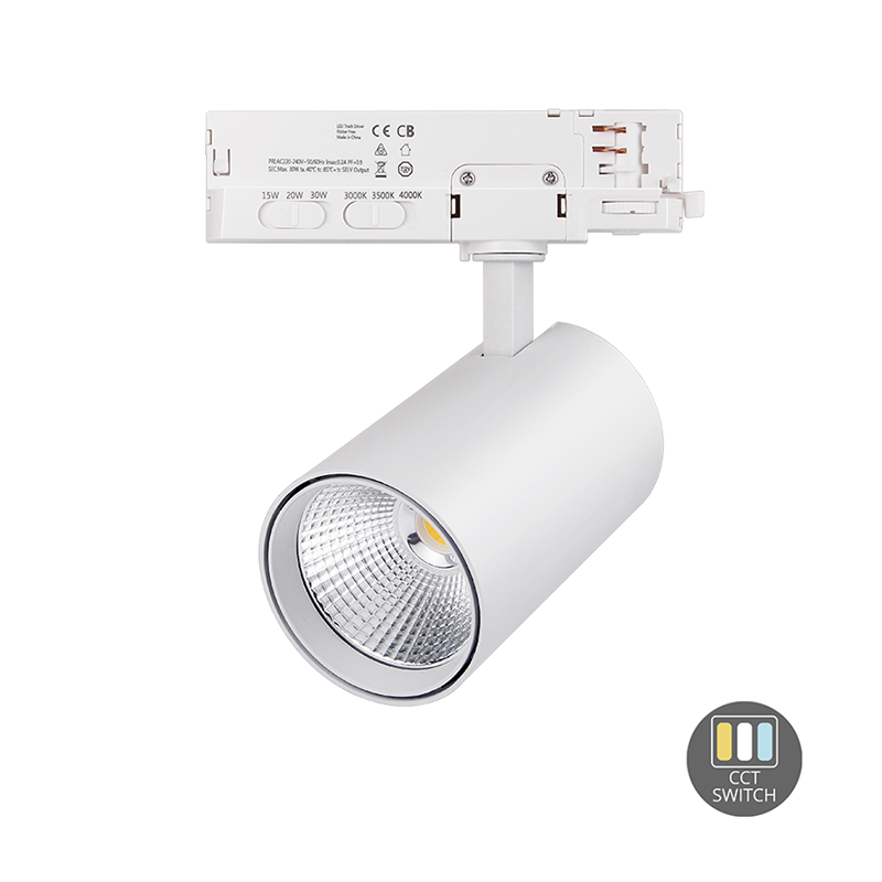 3-PHASE PRO RAILSPOT DICO 10W-20W-30W SCHWARZ-WEISS DIMMBAR CCT SWITCH MDRLED® PROMOTION