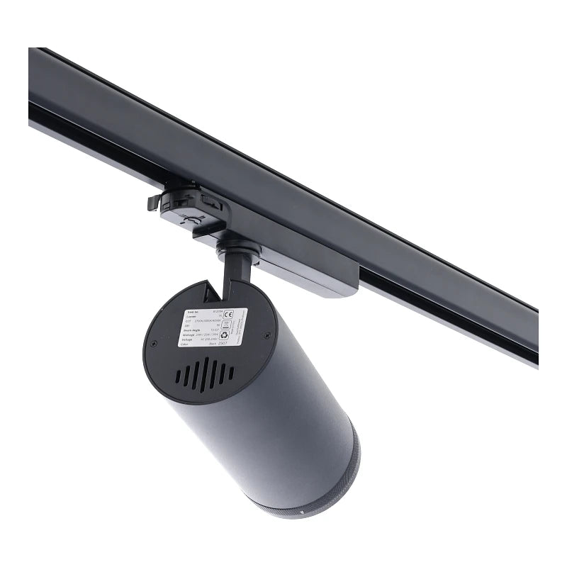 MDRLED® Zoomable 3-Fase Railspot 20W / 25W / 30W Zwart CCT Switch 15°–55°