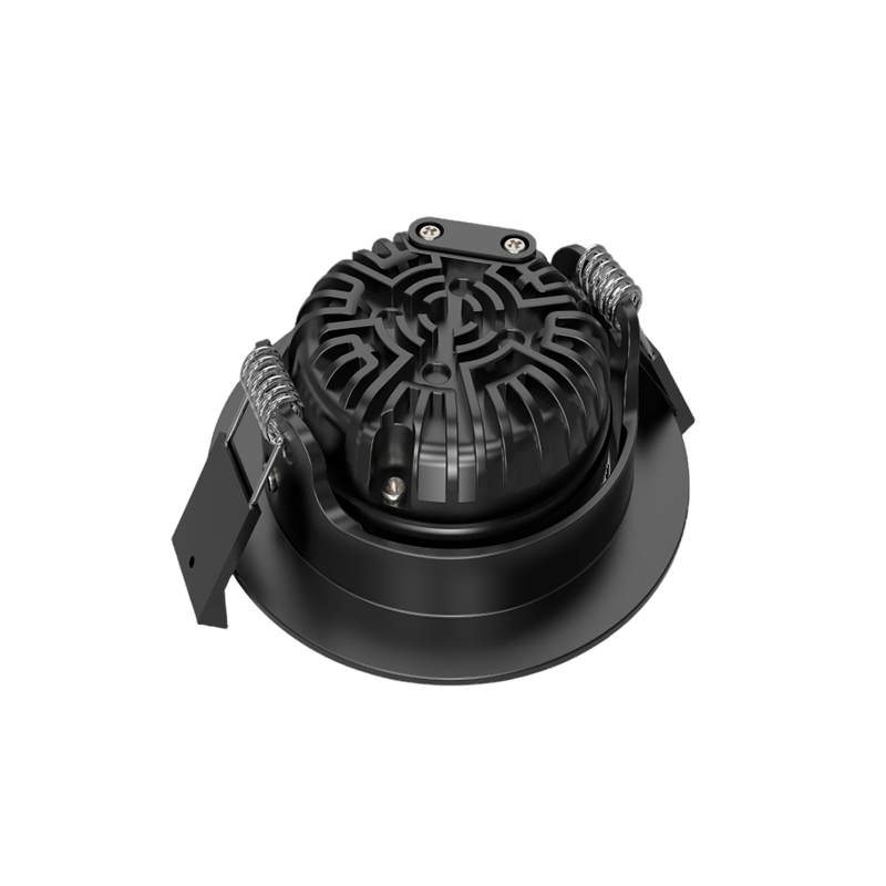 LUNA LED Inbouwspot Zwart 5W/7W Dim to Warm + CCT-Switch IP65 Dimbaar