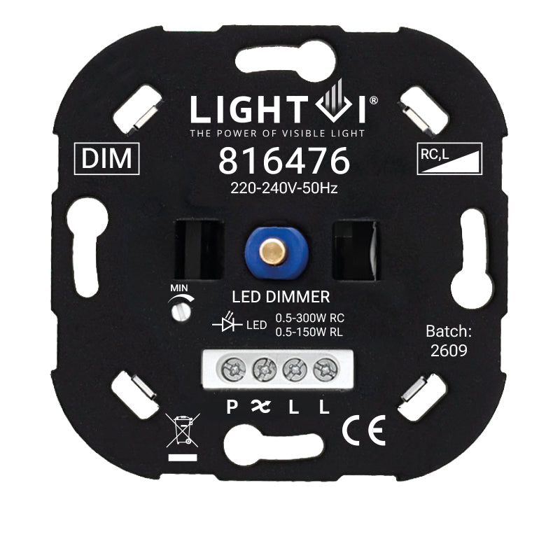 TRIAC LED Dimmer 0.5-300W – Fase Aansnijding & Afsnijding – Wisselschakeling