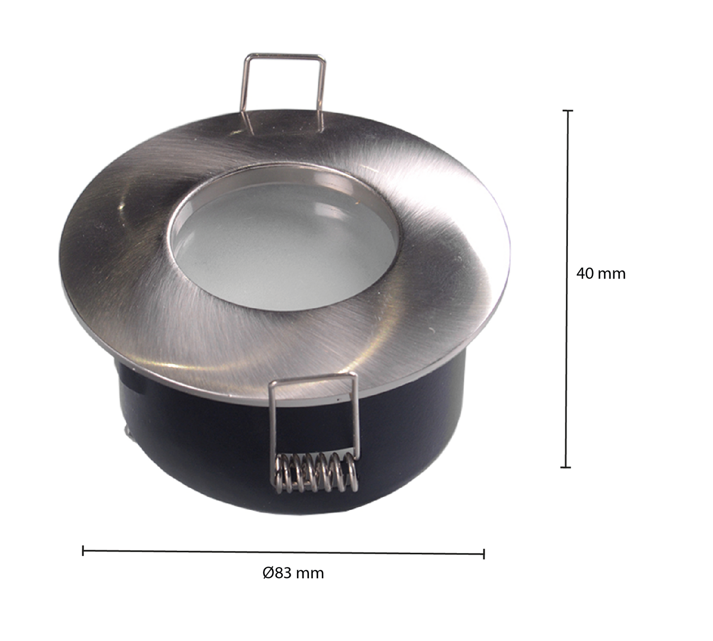 GU10 Leuchte Weiß, Schwarz, Silber Ø70mm MR16 MDRLED