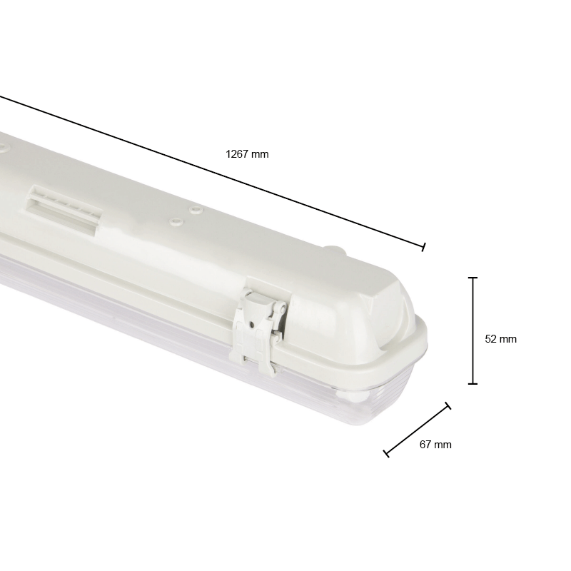 IP65 PORTIA LEUCHTE 120CM 1 ROHR (SCHLANK)