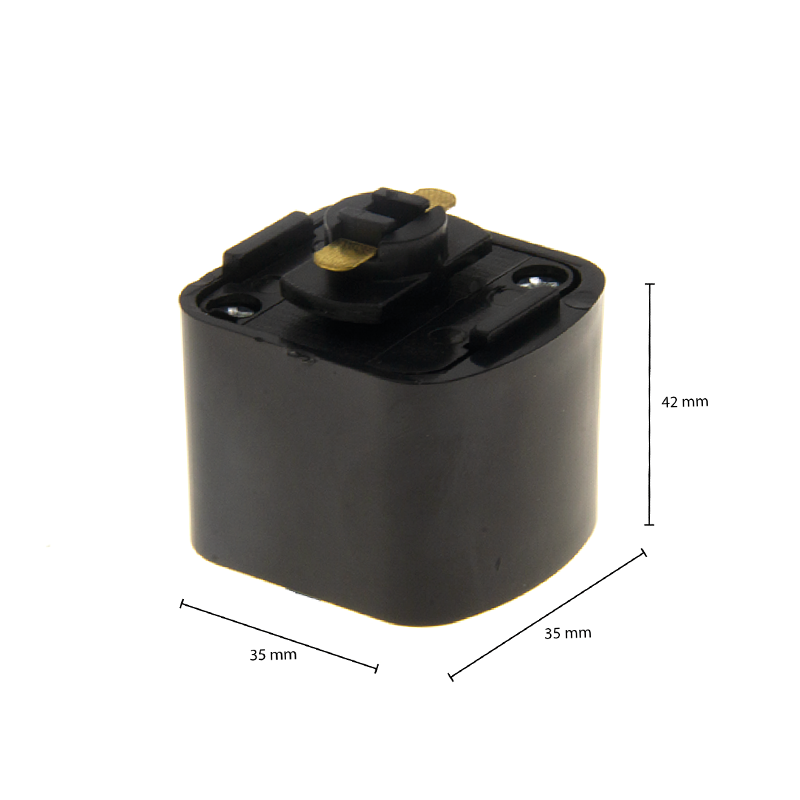 1-Phasen-Schiene SQUARE ADAPTER Schwarz, Pro Line MDR LED®