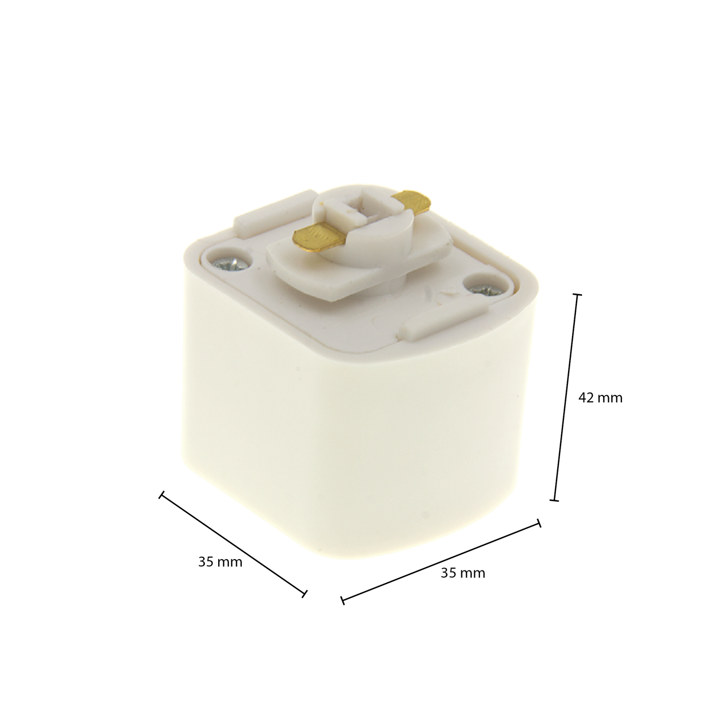 1-FASE RAIL SQUARE ADAPTER Pro Line ZWART MDR LED®
