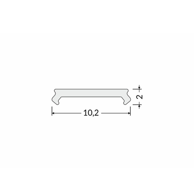 COVER CLICK 2M SCHWARZ SLIM 10MM MDRLED®