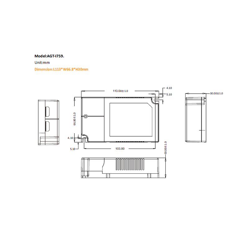 0-10 V | AGT | DIM | LED-TREIBER | 28–40 W UMSCHALTBAR | 3 EBENEN 800-900-1000mA