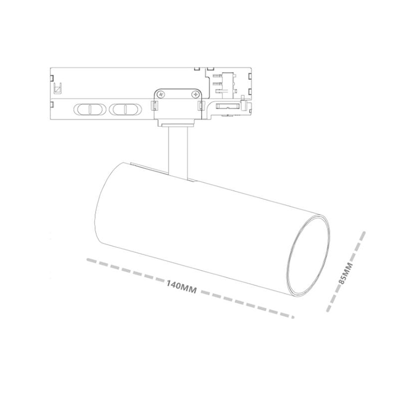 3-PHASE PRO RAILSPOT DICO 10W-20W-30W SCHWARZ-WEISS DIMMBAR CCT SWITCH MDRLED® PROMOTION
