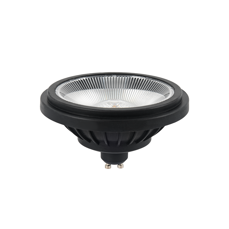 LED AR111 APOLLO GU10 40° 12W ZWART MDRLED®