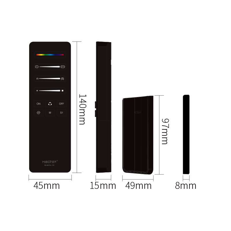 MI-LIGHT AFSTANDBEDIENING MAGIC LEDSTRIP MDRLED®