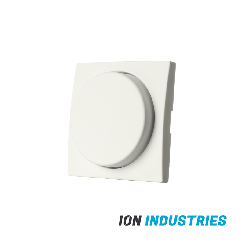 ON Industries Centraalplaat Dimmerknop Enkel Voor Indicatielamp E1 – Mat Alpin Wit