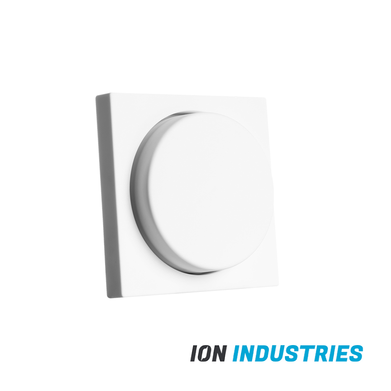 ION INDUSTRIES | Centraalplaat Dimmerknop Enkelvoudig t.b.v. Indicatielamp V1 /J1 Alpin Wit