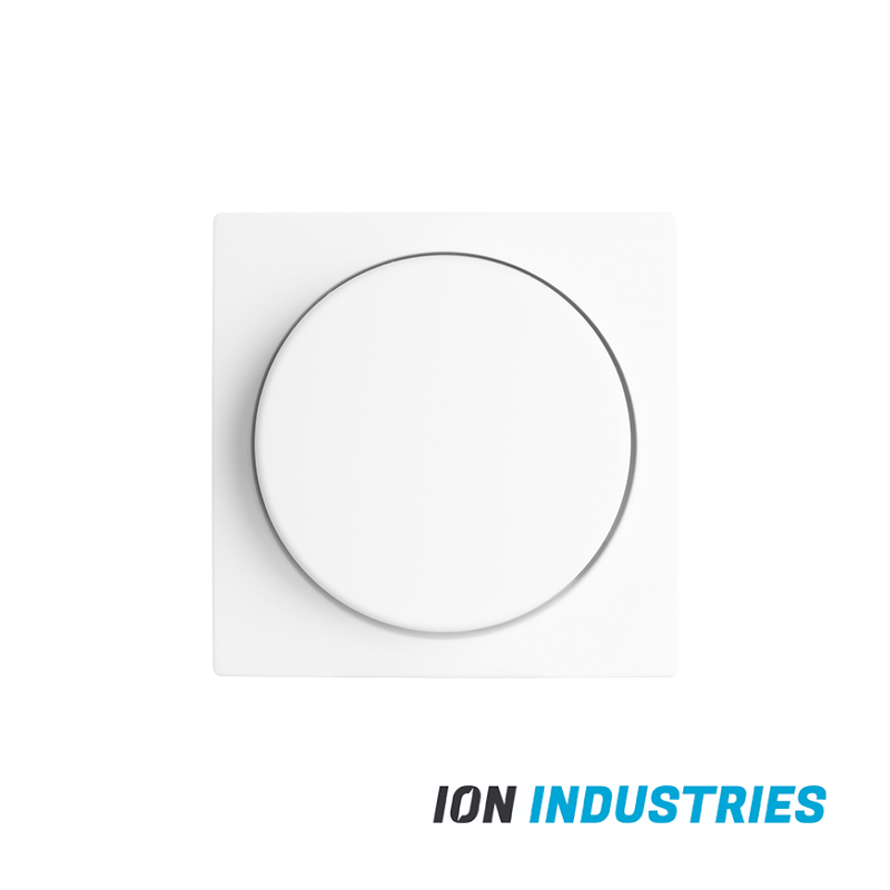 ION INDUSTRIES | Centraalplaat Dimmerknop Enkelvoudig t.b.v. Indicatielamp V1 /J1 Alpin Wit
