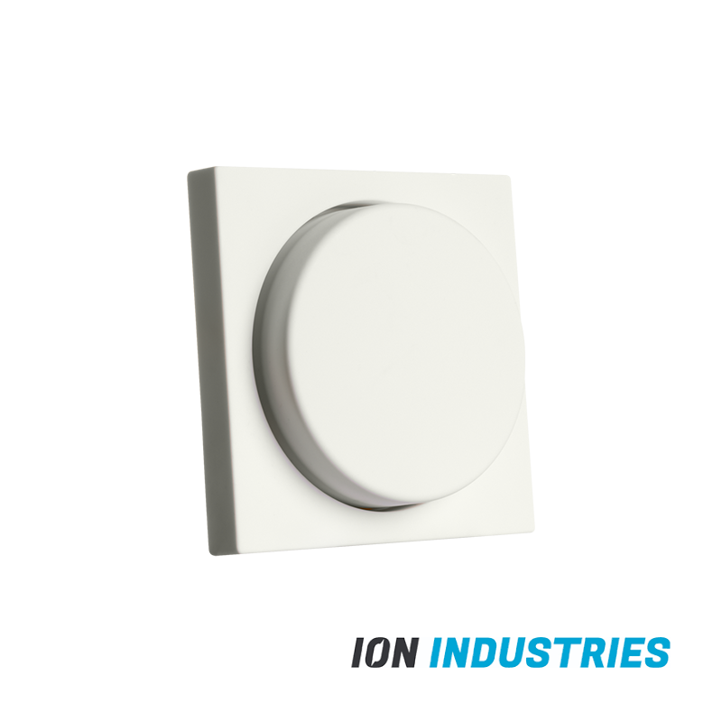ION Industries Dimmerknop Enkel – Centraalplaat Voor V1/J1 – Mat Alpin Wit