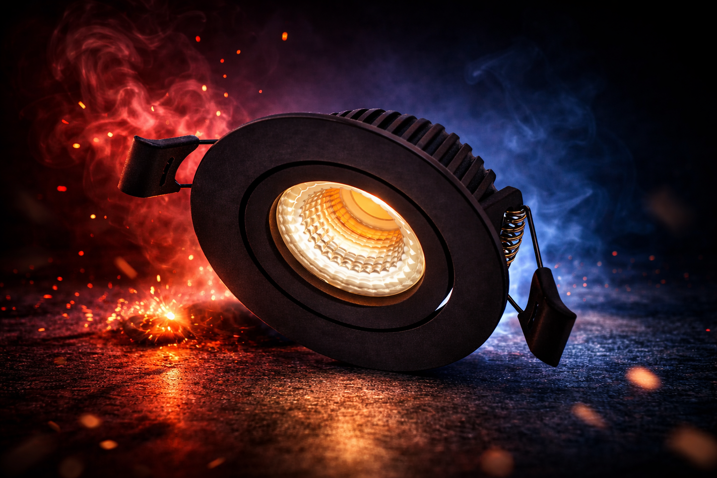 LED Inbouwspot 5W Zwart | 2200K Extra Warm Wit | Dimbaar | Incl. Driver | 10 of 50 Stuks